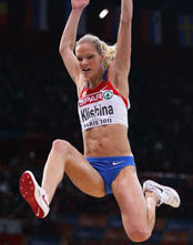 Darya Klishina jumping photo